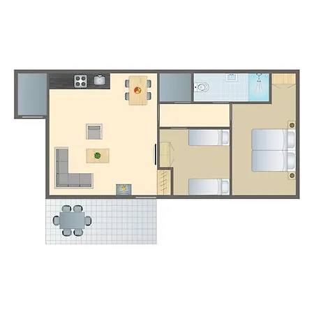 Luxurioser 4 Personen Bungalow Im Campingpark Eifel Nyaraló